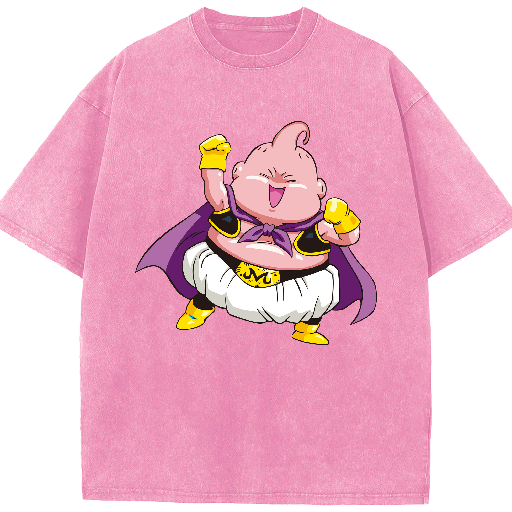 ドラゴンボール 魔人ブウ DRAGON BALL Majin Buu 綿100% ヴィンテージ風 半袖Tシャツ（フロントプリント）